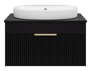 Подвесная тумба под раковину Brevita Enfida ENF-06070-0241Я 70см чёрный